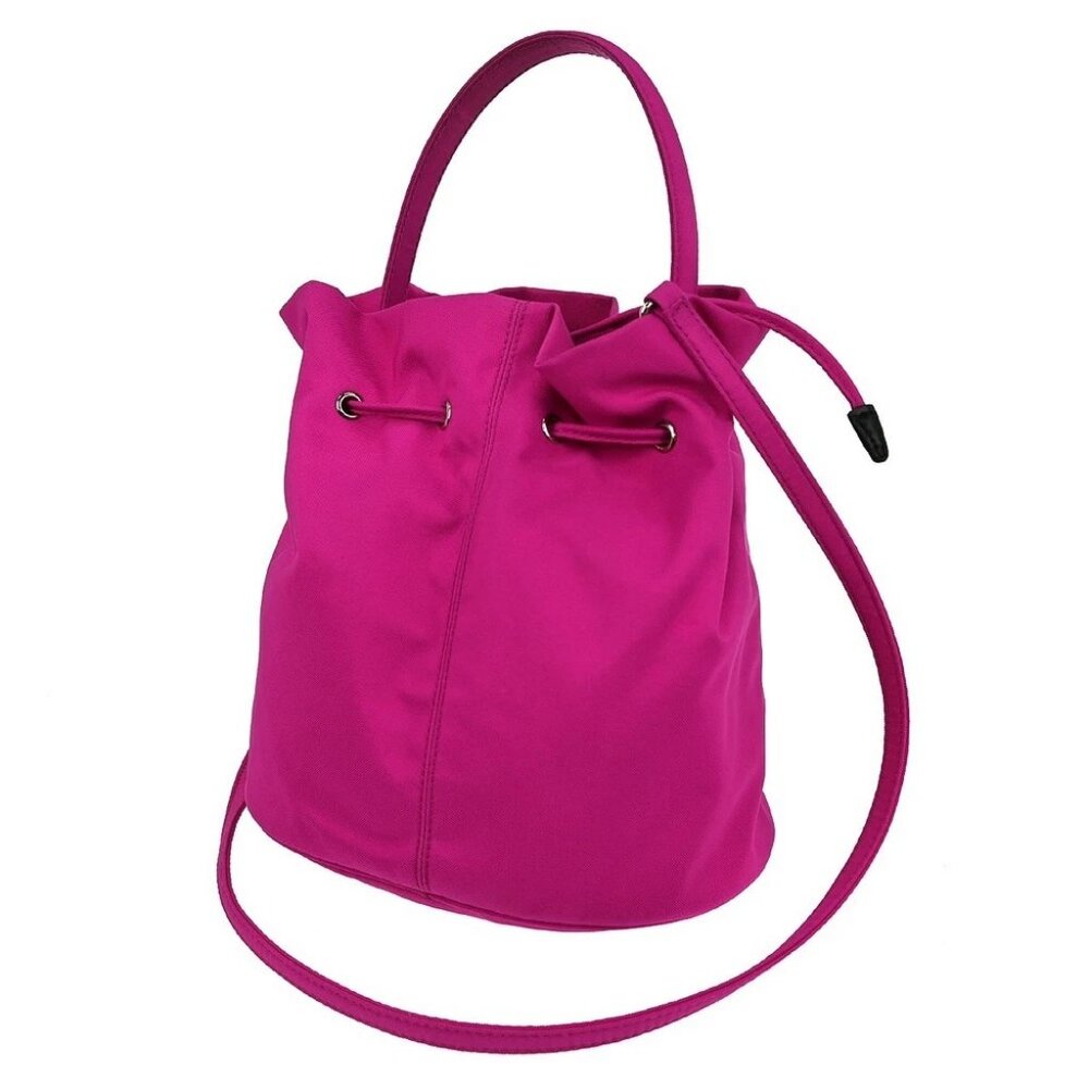 BUYIT Balenciaga Pink Nylon Wheel XS Shoulder Bag NQ04007 - Picture 2 of 6